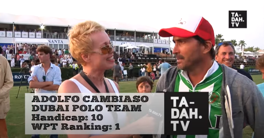Claudia Peifer interviews world no.1 polo player Adolfo Cambiaso for TA-DAH.TV
